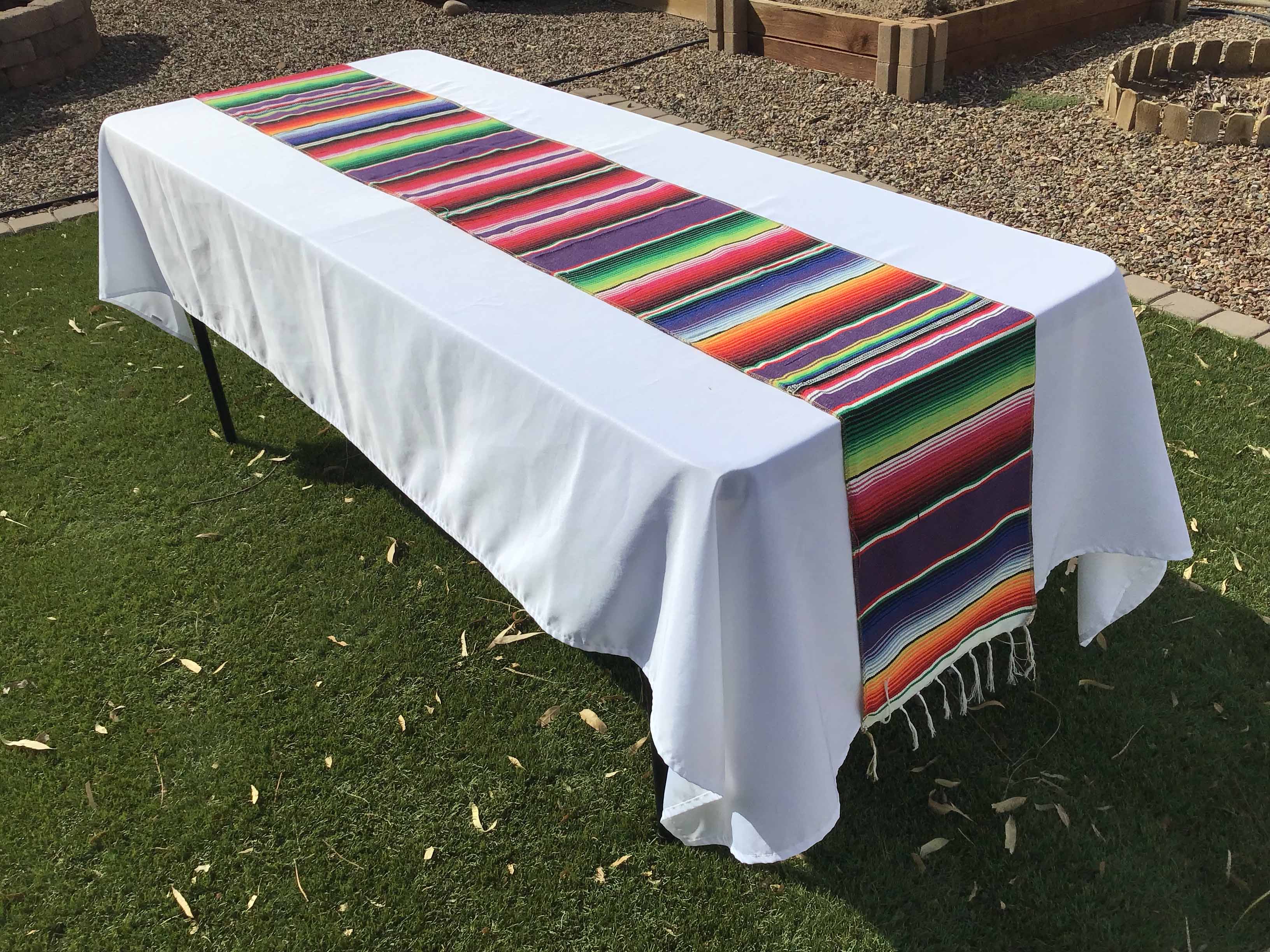 table runners (woven Mexican serape) - 14 x 108