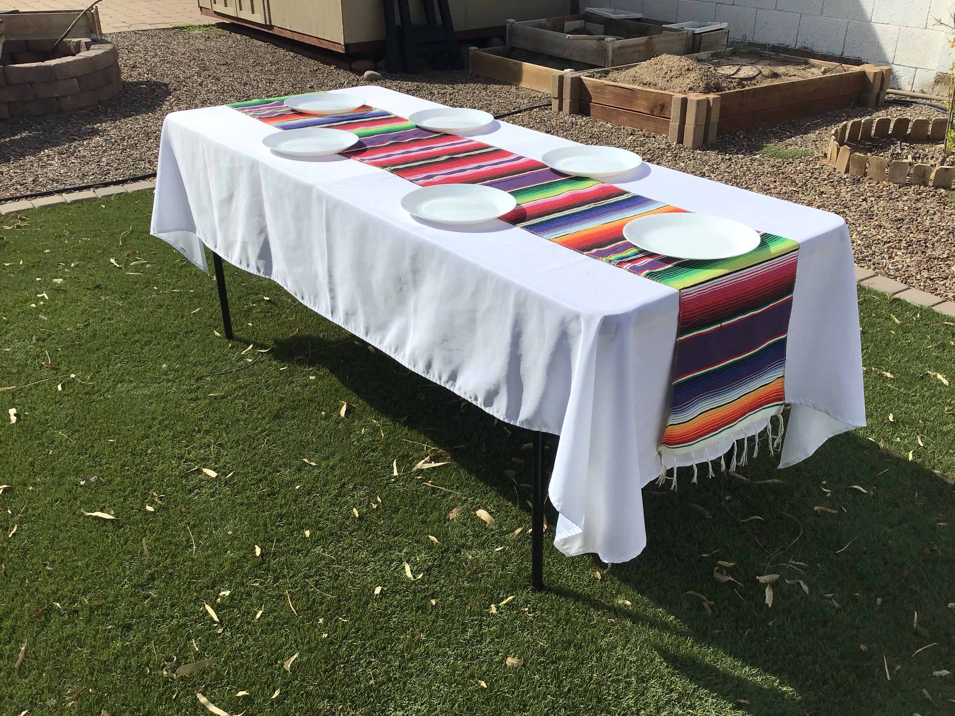 table runners (woven Mexican serape) - 14 x 108