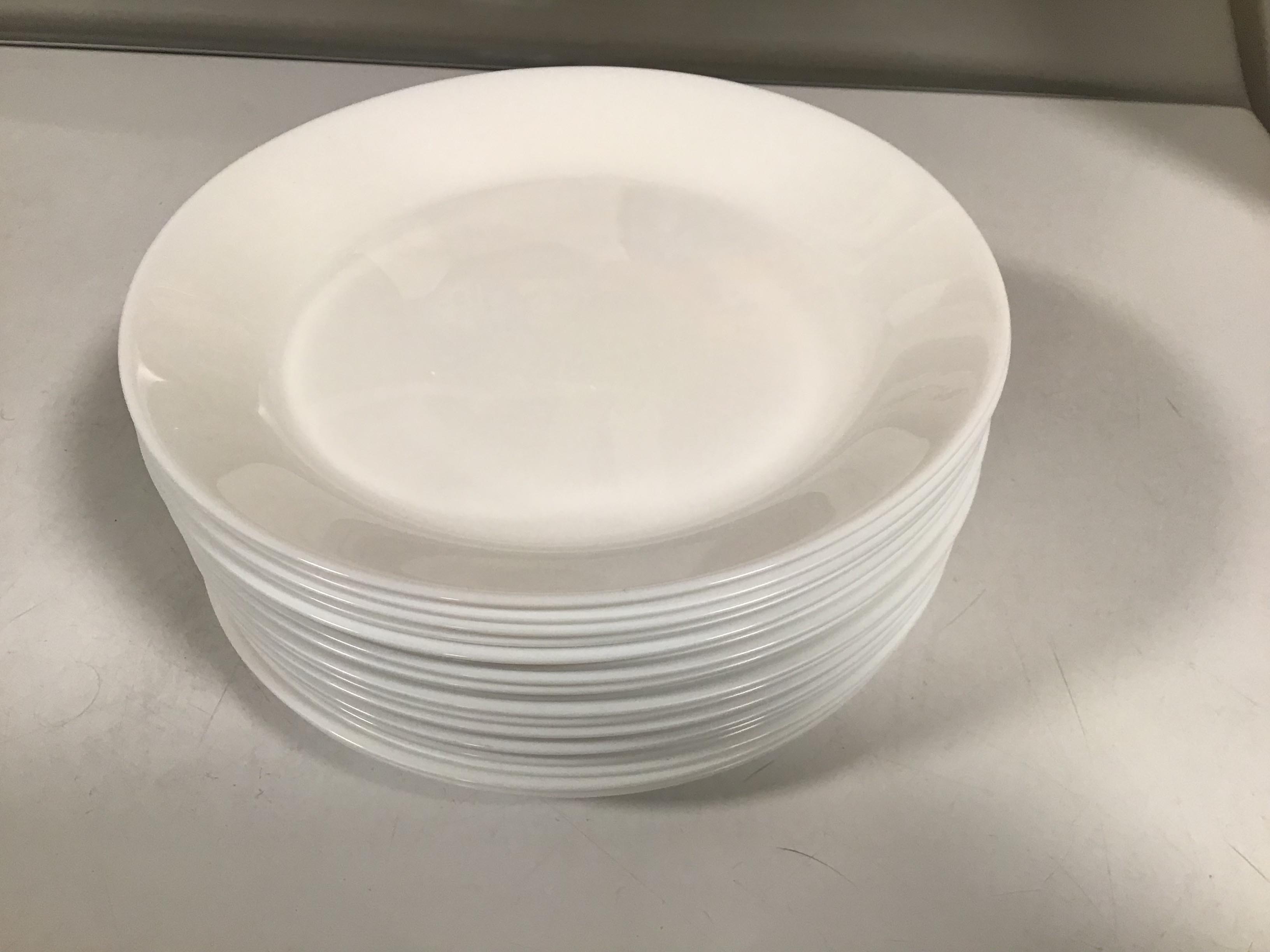 glass dessert plates (Corelle Vitrelle)