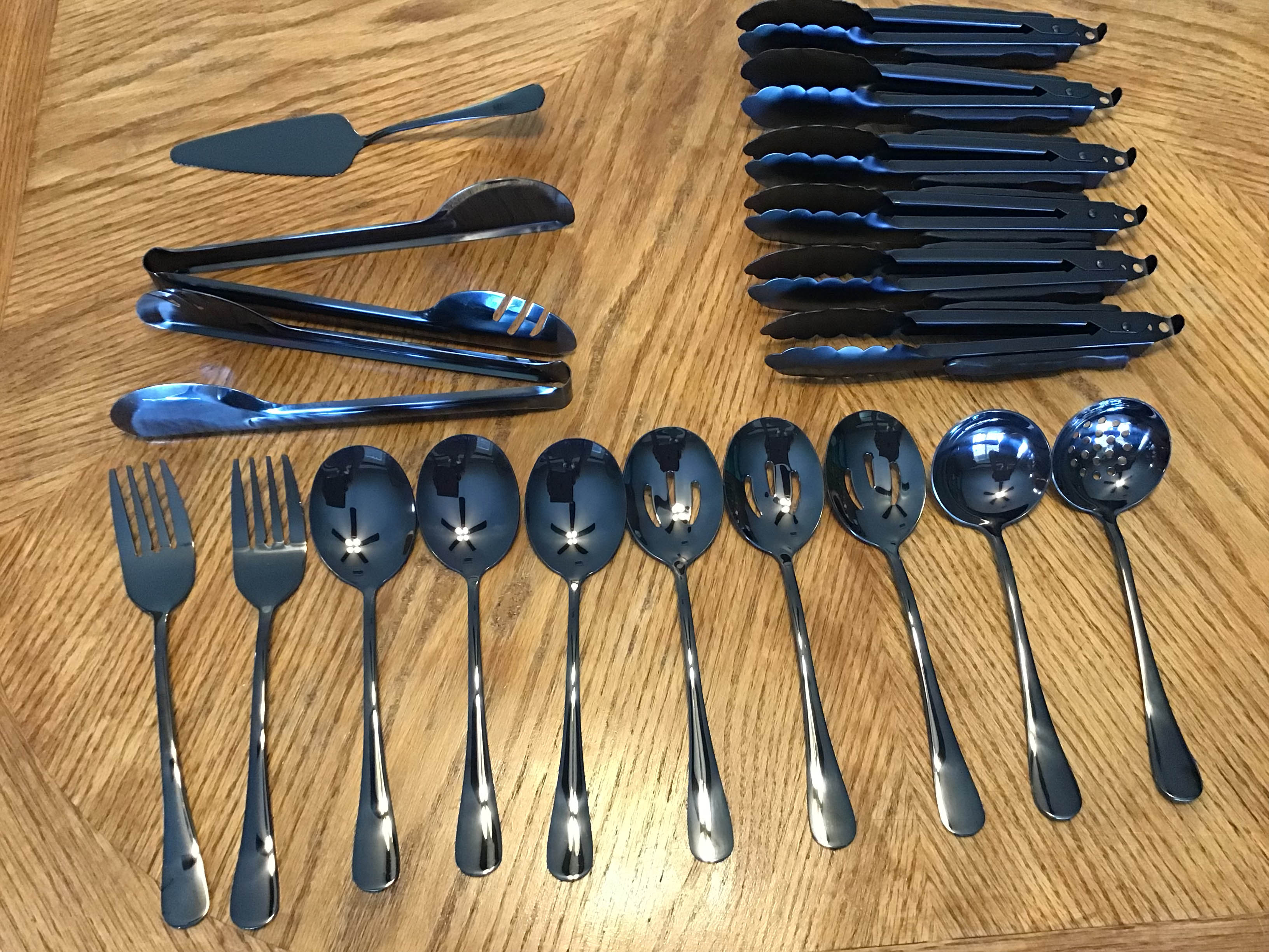 matched serving utensils set