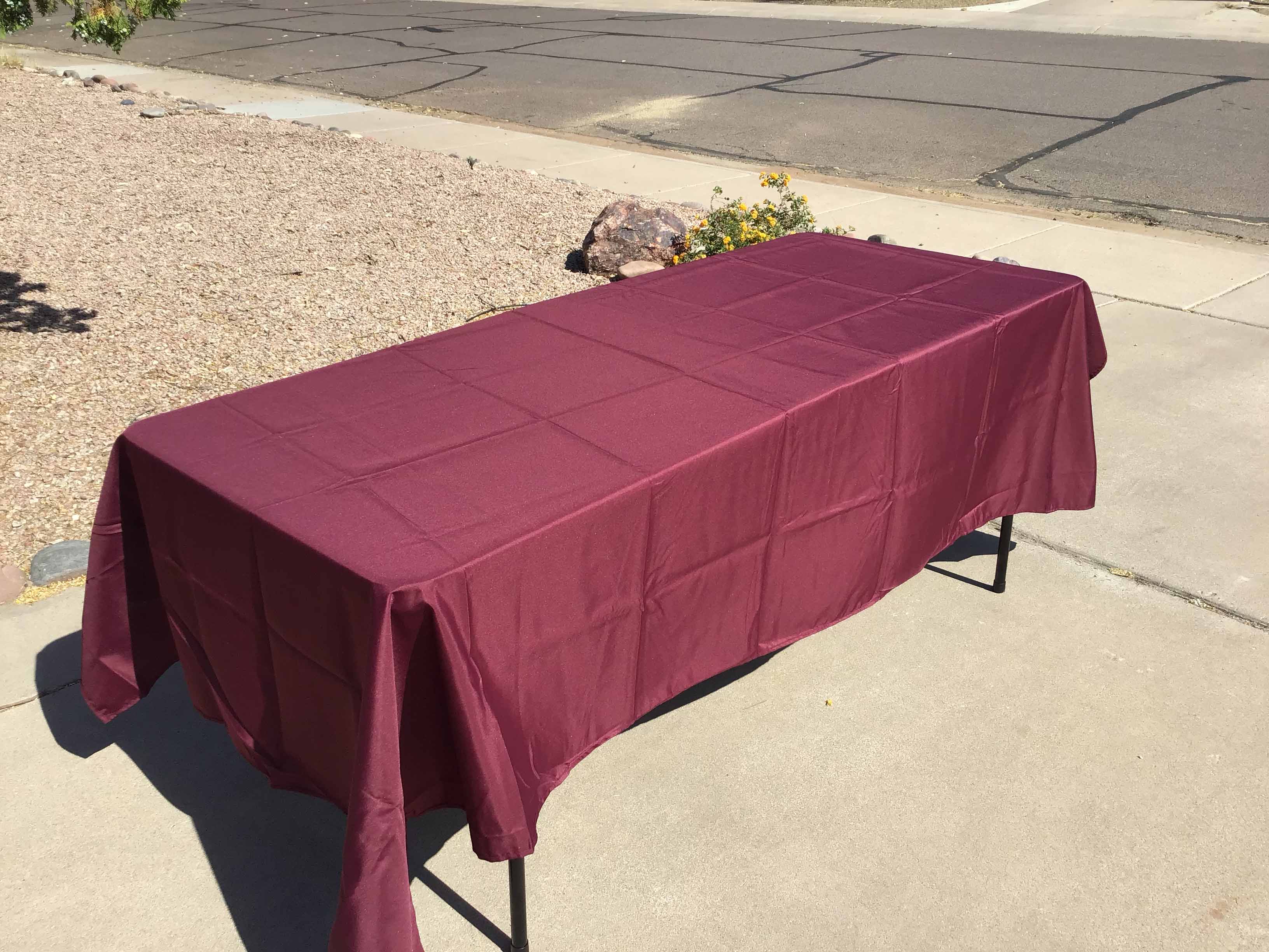 rectangle tablecloths (burgundy) - 60 x 102