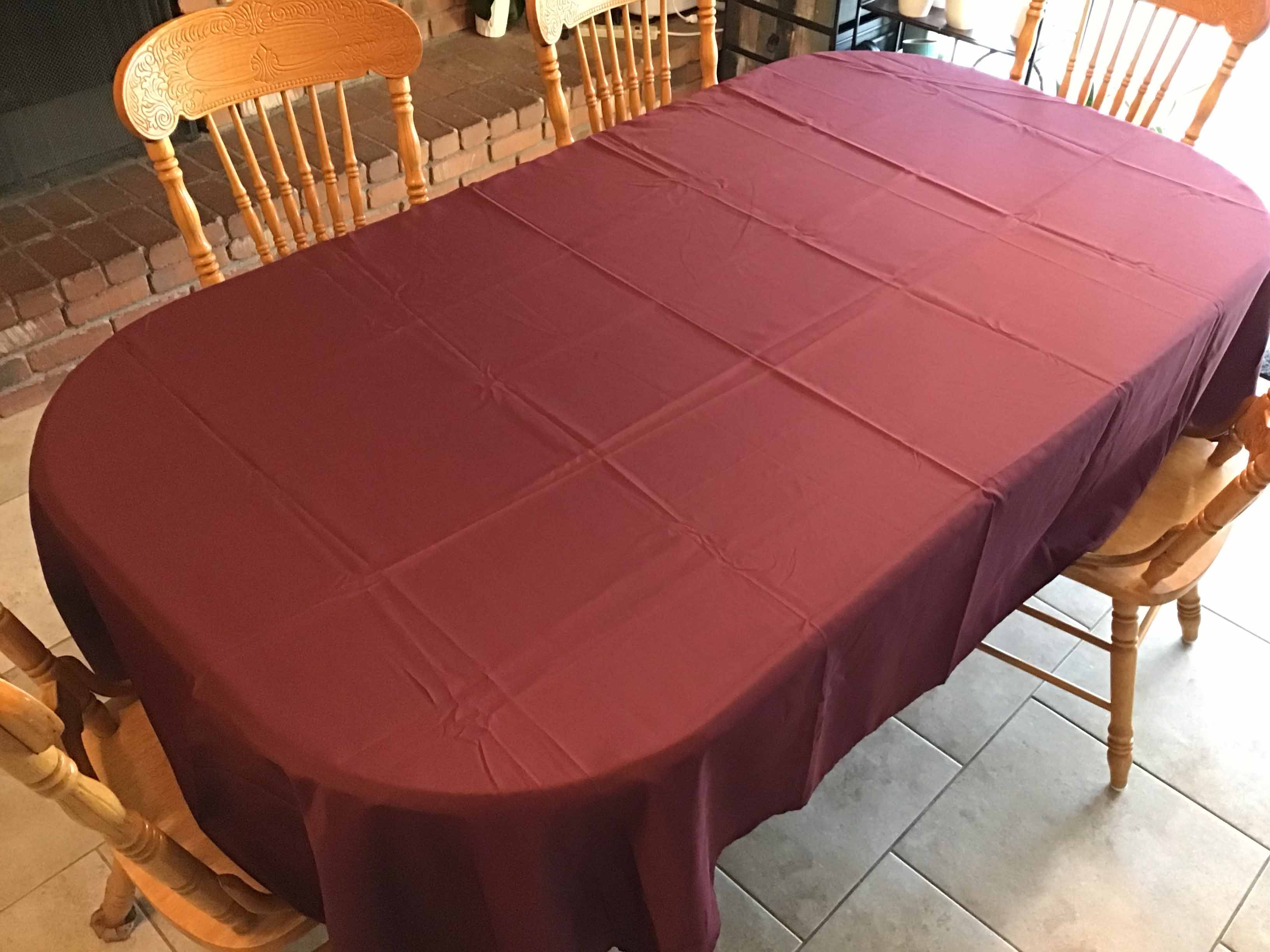 rectangle tablecloths (burgundy) - 60 x 102