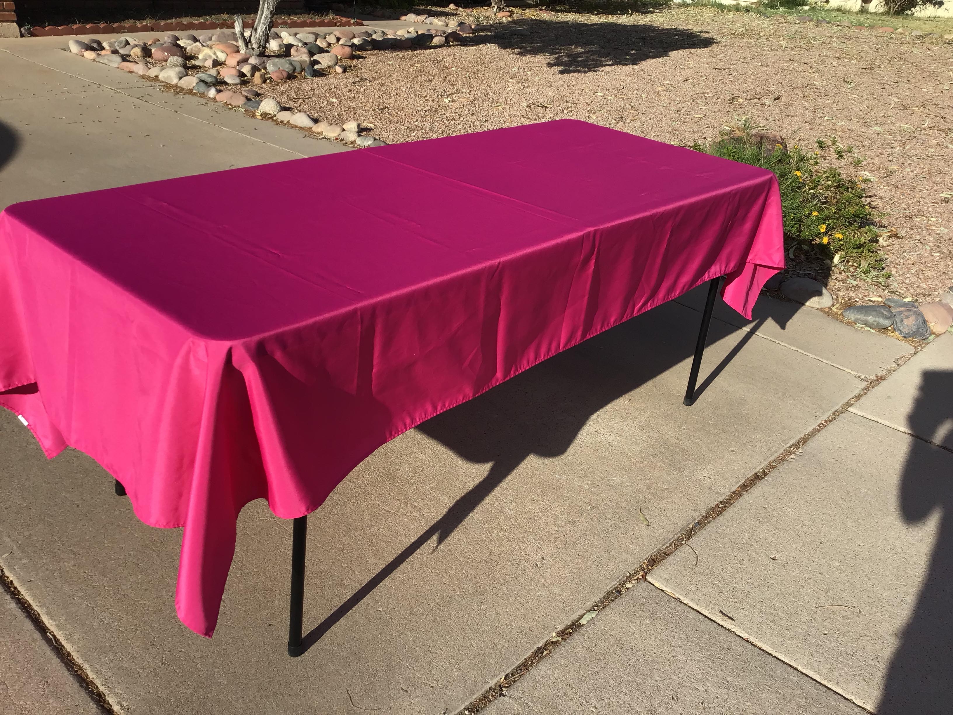 rectangle tablecloths (fuchsia) - 60 x 102