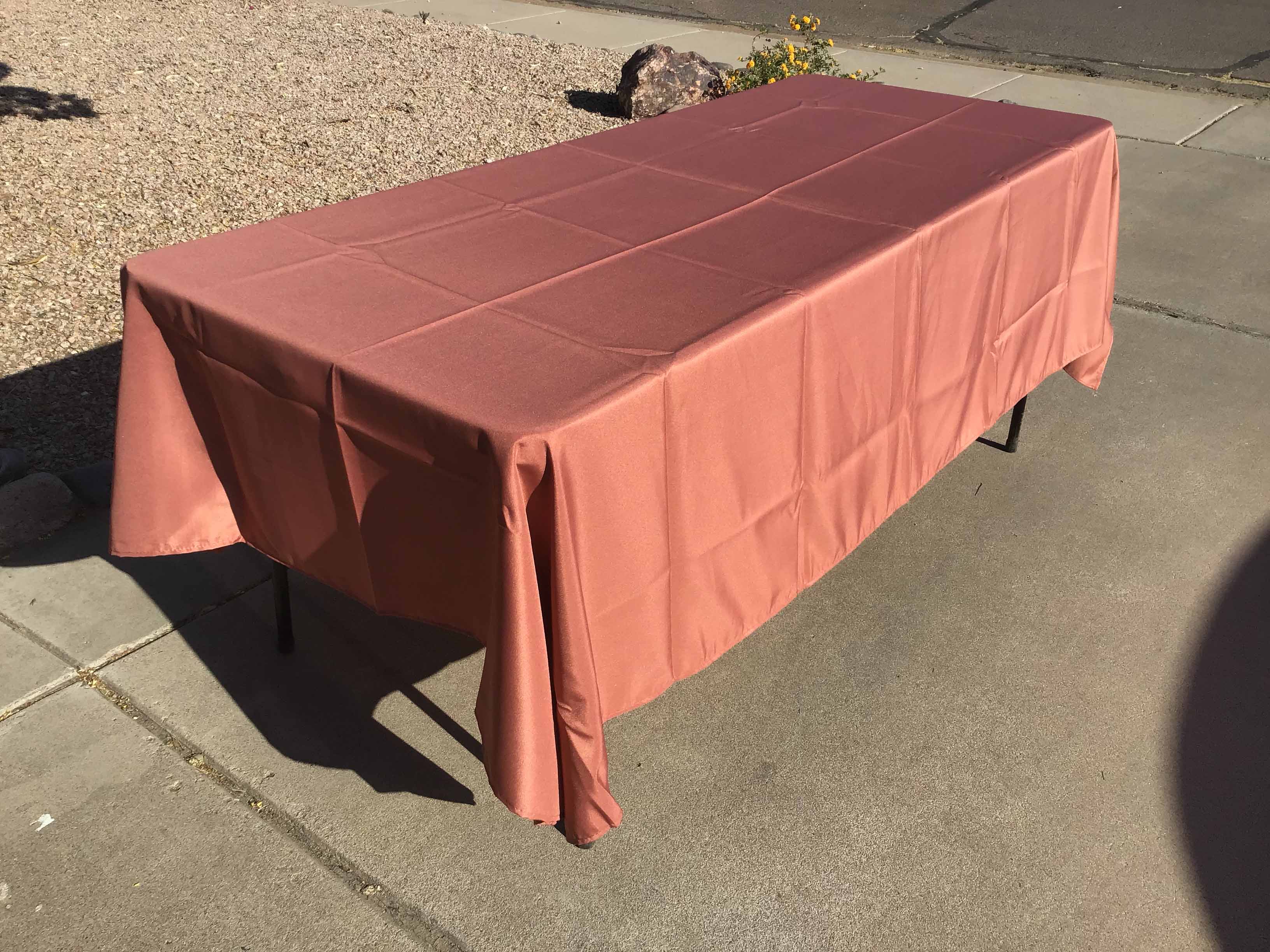 rectangle tablecloths (terracotta/rust) - 60 x 102