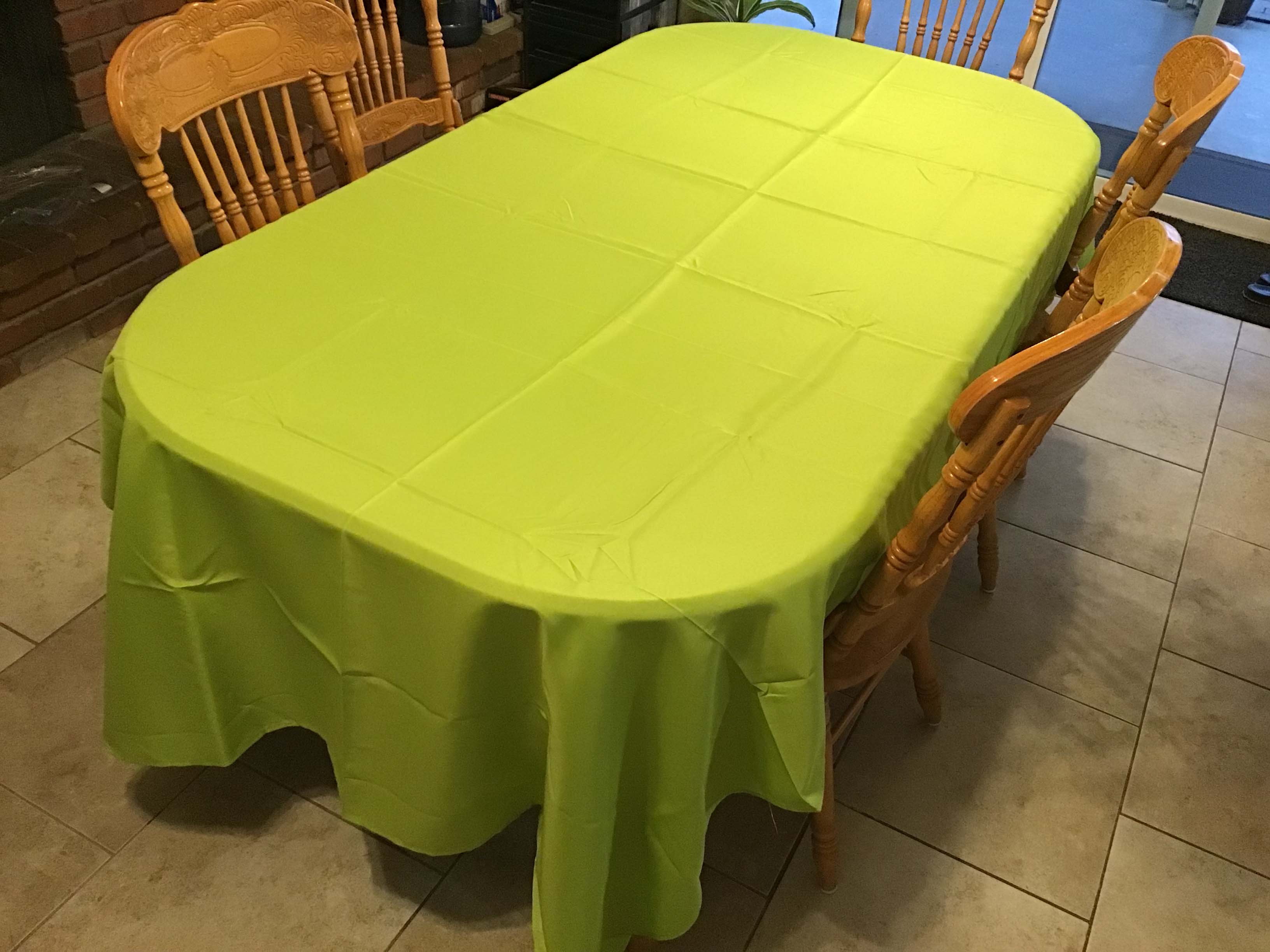 rectangle tablecloths (lime green sage) - 60 x 126