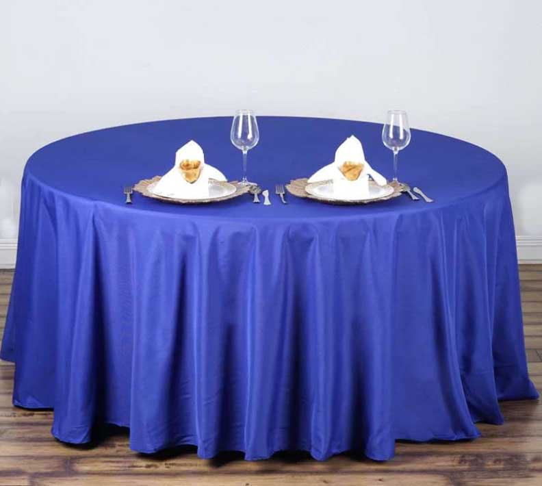 round tablecloths (royal blue) - 108