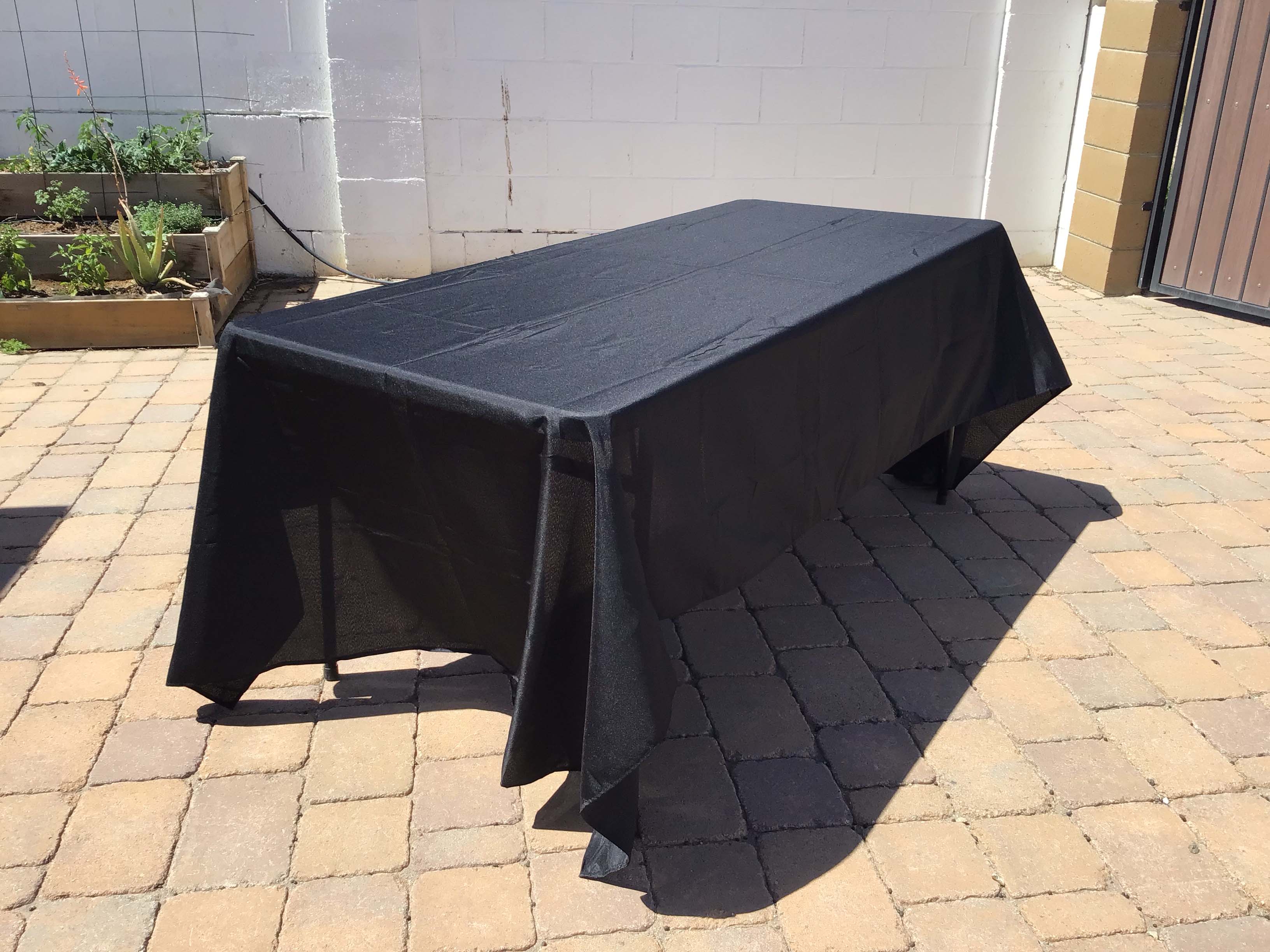 rectangle tablecloths (black) - 60 x 126