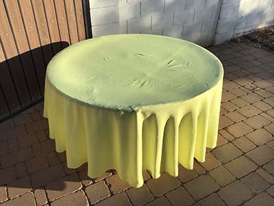 round tablecloths (yellow) - 108