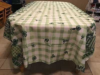 rectangle tablecloths (St. Patricks Day) - 60 x 102