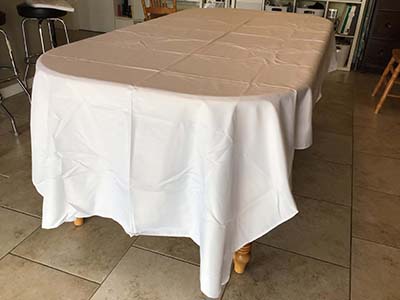 rectangle tablecloths (white) - 60 x 126