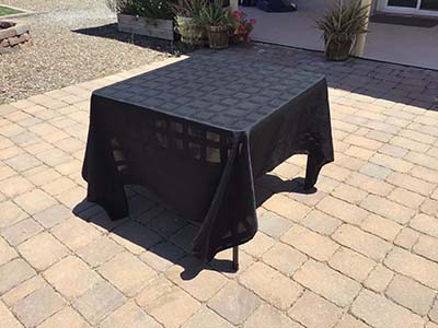 square tablecloths (black) - 68