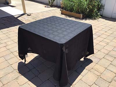 square tablecloths (black) - 68