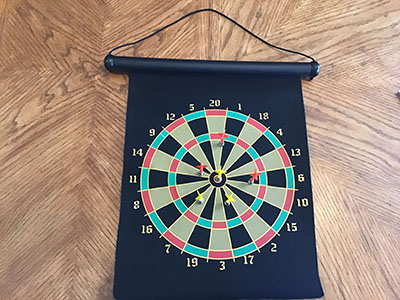 magnetic dart board (1-sided)