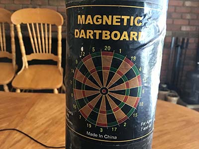 magnetic dart board (1-sided)