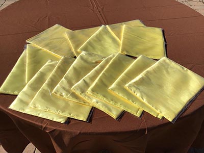 table runner (satin, yellow) - 12 x 108