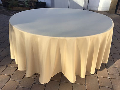 round tablecloths (champagne) - 108