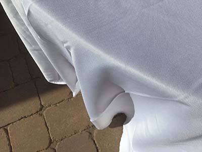 round tablecloths (white) - 120