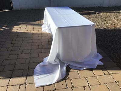 rectangle tablecloths (white) - 90 x 156