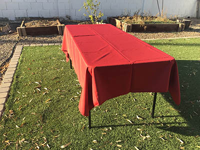 rectangle tablecloths (apple red) - 60 x 102