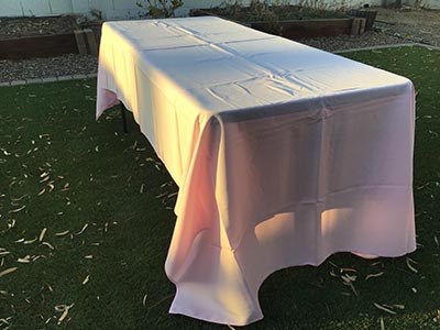 rectangle tablecloths (pastel pink) - 60 x 120