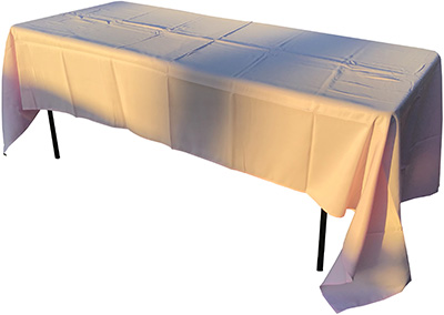 rectangle tablecloths (pastel pink) - 60 x 120