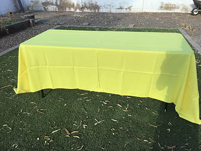 rectangle tablecloths (canary yellow) - 60 x 120