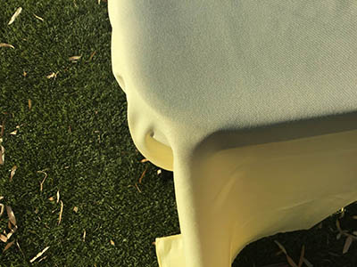 rectangle tablecloths (pastel yellow) - 60 x 120