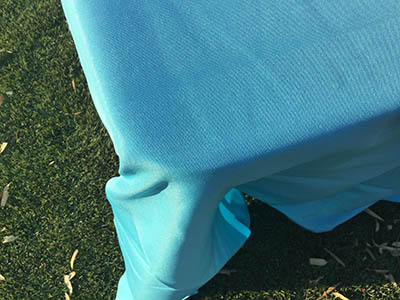 rectangle tablecloths (aqua blue) - 60 x 120