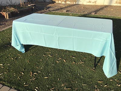 rectangle tablecloths (baby blue) - 60 x 120