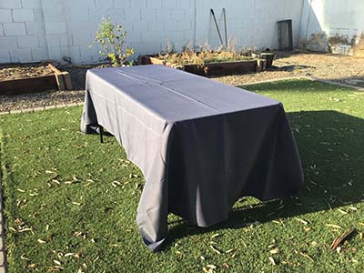 rectangle tablecloths (pewter) - 60 x 120