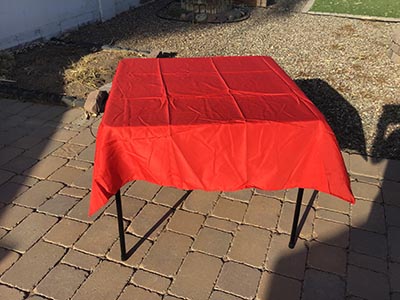 square tablecloths (red) - 54