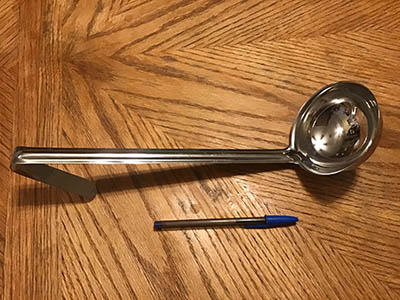 ladle - stainless steel (4 oz.)