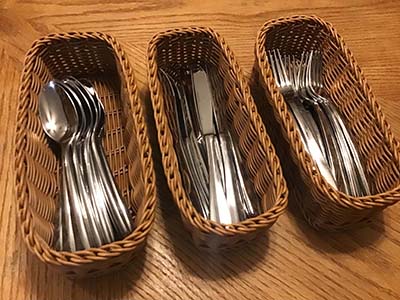 silverware baskets