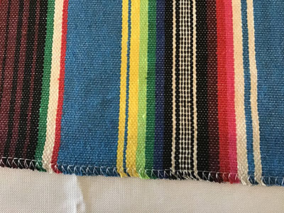 table runner (woven Mexican serape) - 13 x 102