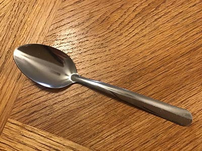 dessert spoons (stainless steel, Tramontina #733)