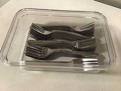 stainless steel salad forks