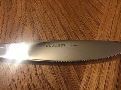 dinner knives (stainless steel, Stainless)