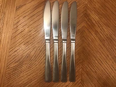 dinner knives (stainless steel, Stainless)