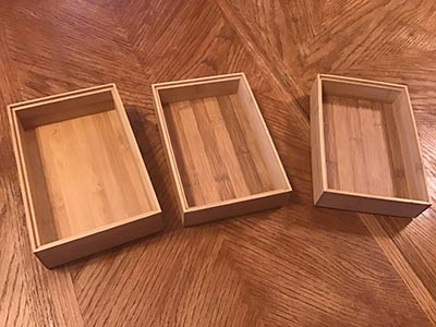 bamboo silverware holders