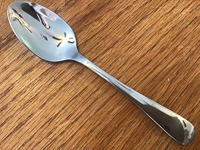 dinner spoons (stainless steel, Stainless, wide round handle end)