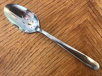 dinner spoons (stainless steel, Stainless, narrower round handle end)