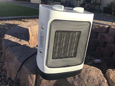 10 oscillating ceramic heater (Perfect Aire)