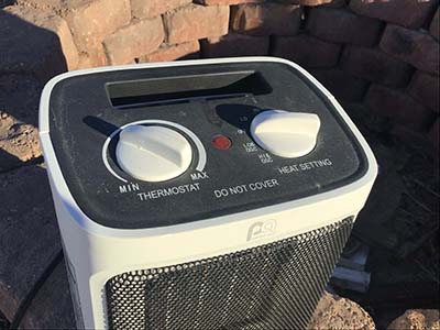 10 oscillating ceramic heater (Perfect Aire)