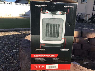 10 oscillating ceramic heater (Perfect Aire)