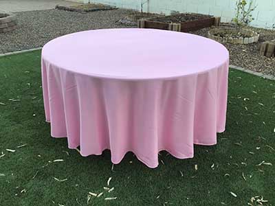 round tablecloths (pink) - 108