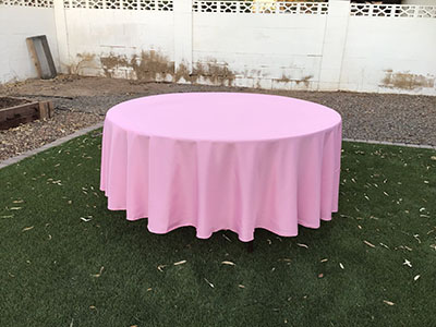 round tablecloths (pink) - 108