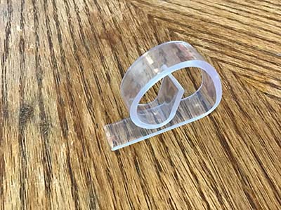 transparent plastic tablecloth clips (for up to 0.98 tables)