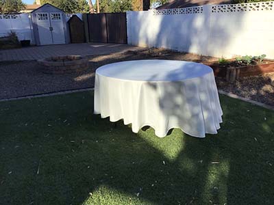 round tablecloths (ivory) - 108