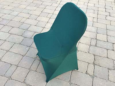 spandex stretch-fitted slip-on chair covers (hunter emerald green)