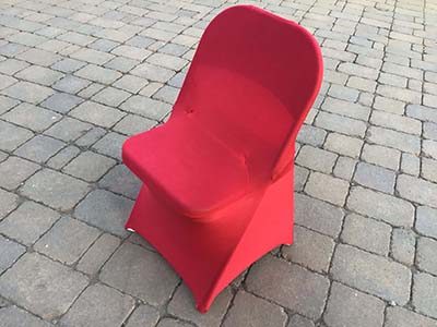 spandex stretch-fitted slip-on chair covers (red)